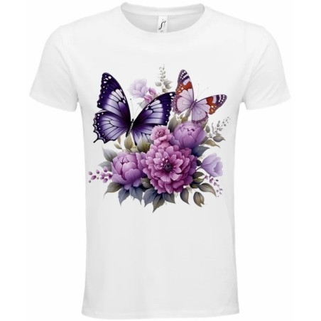 T-Shirt Unisexe Personnalisé Col Rond Ajusté Blanc 21x21 cm +/-.