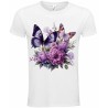 T-Shirt Unisexe Personnalisé Col Rond Ajusté Blanc 21x21 cm +/-.