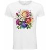 T-Shirt Unisexe Personnalisé Col Rond Ajusté Blanc 21x21 cm +/-.