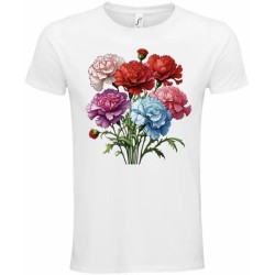 T-Shirt Unisexe Personnalisé Col Rond Ajusté Blanc 21x21 cm +/-.