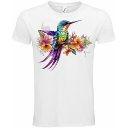 T-Shirt Unisexe Personnalisé Col Rond Ajusté Blanc 21x21 cm +/-.