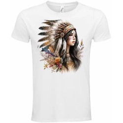 T-Shirt Unisexe Personnalisé Col Rond Ajusté Blanc 21x21 cm +/-.