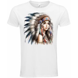 T-Shirt Unisexe Personnalisé Col Rond Ajusté Blanc 21x21 cm +/-.
