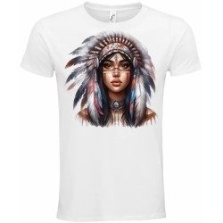 T-Shirt Unisexe Personnalisé Col Rond Ajusté Blanc 21x21 cm +/-.