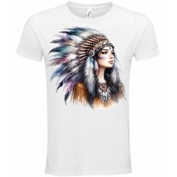 T-Shirt Unisexe Personnalisé Col Rond Ajusté Blanc 21x21 cm +/-.