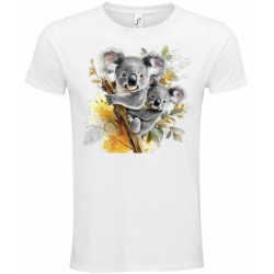 T-Shirt Unisexe Personnalisé Col Rond Ajusté Blanc 21x21 cm +/-.