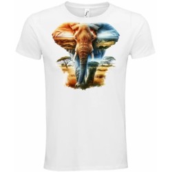 T-Shirt Unisexe Personnalisé Col Rond Ajusté Blanc 21x21 cm +/-.