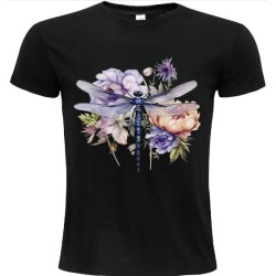 T-Shirt Unisexe Personnalisé Col Rond Ajusté Noir 21x21 cm +/-.