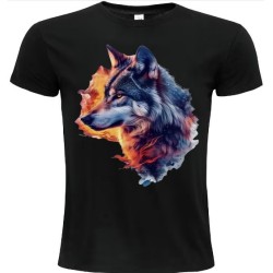 T-Shirt Unisexe Personnalisé Col Rond Ajusté Noir 21x21 cm +/-.