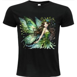 T-Shirt Unisexe Personnalisé Col Rond Ajusté Noir 21x21 cm +/-.