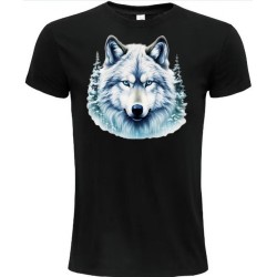 T-Shirt Unisexe Personnalisé Col Rond Ajusté Noir 21x21 cm +/-.