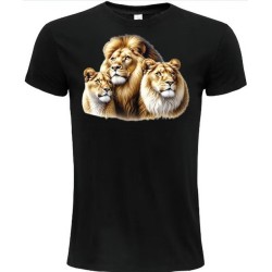 T-Shirt Unisexe Personnalisé Col Rond Ajusté Noir 21x21 cm +/-.