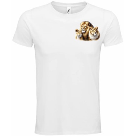 T-Shirt Unisexe Personnalisé Col Rond Ajusté Blanc 9x9 cm +/-.