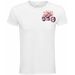 T-Shirt Unisexe Personnalisé Col Rond Ajusté Blanc 9x9 cm +/-.