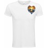 T-Shirt Unisexe Personnalisé Col Rond Ajusté Blanc 9x9 cm +/-.
