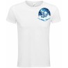T-Shirt Unisexe Personnalisé Col Rond Ajusté Blanc 9x9 cm +/-.
