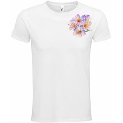 T-Shirt Unisexe Personnalisé Col Rond Ajusté Blanc 9x9 cm +/-.