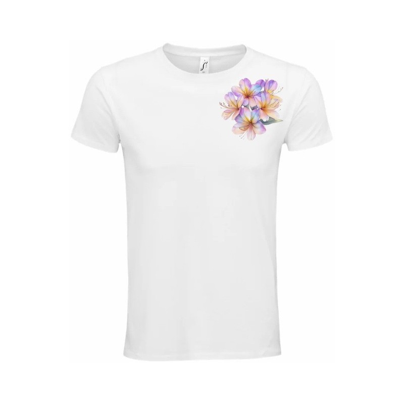 T-Shirt Unisexe Personnalisé Col Rond Ajusté Blanc 9x9 cm +/-.