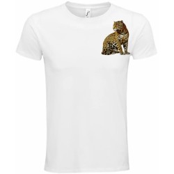T-Shirt Unisexe Personnalisé Col Rond Ajusté Blanc 9x9 cm +/-.