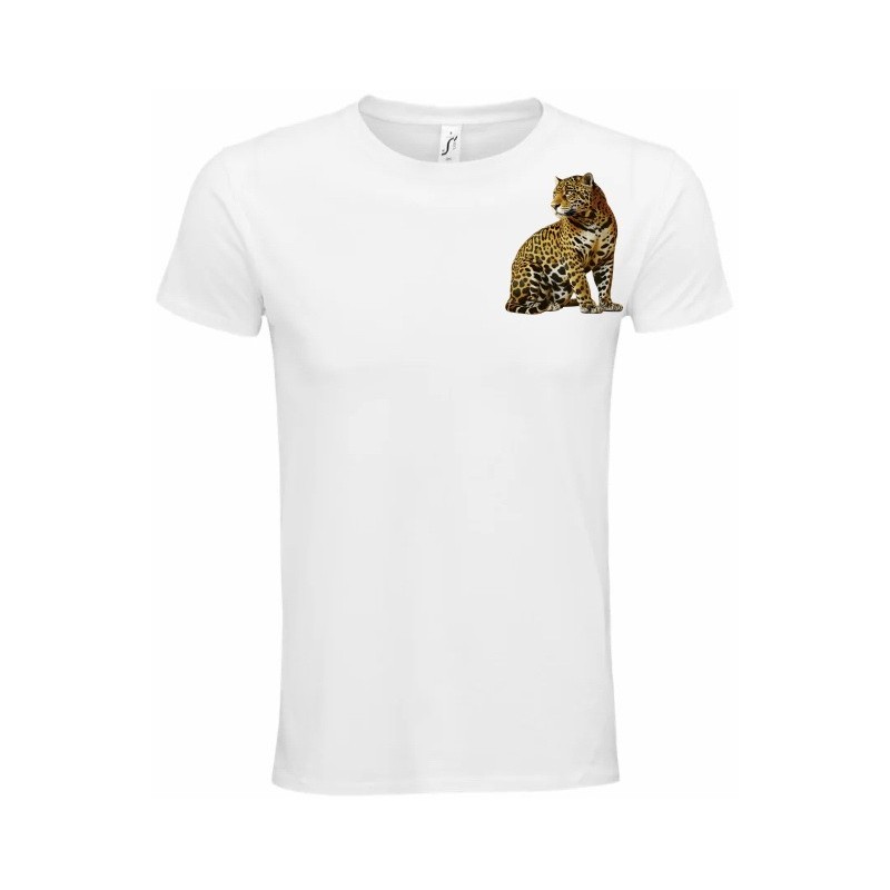 T-Shirt Unisexe Personnalisé Col Rond Ajusté Blanc 9x9 cm +/-.
