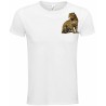 T-Shirt Unisexe Personnalisé Col Rond Ajusté Blanc 9x9 cm +/-.