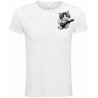 T-Shirt Unisexe Personnalisé Col Rond Ajusté Blanc 9x9 cm +/-.