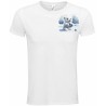 T-Shirt Unisexe Personnalisé Col Rond Ajusté Blanc 9x9 cm +/-.