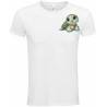 T-Shirt Unisexe Personnalisé Col Rond Ajusté Blanc 9x9 cm +/-.
