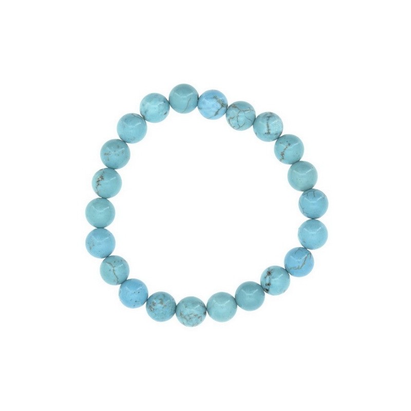 Bracelet Perles en Pierre naturelle 8 m/m TURQUOISE a vos mesures.