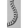 Collier Chaîne en acier inoxydable, argent 50 cm x 8 m/m neuf.