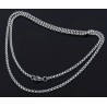 Collier Chaîne de Perles Personnalisés mixte argent 60 cm x 3 m/m.