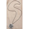 Collier Chaîne en acier inoxydable, avec Pendentif neuf.