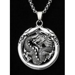 Collier Chaîne en acier inoxydable, avec Pendentif neuf.