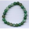 Bracelet Perles Pierre naturelle 18,5 cm x 8 m/m Agate Rayée.