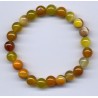 Bracelet Perles Pierre naturelle 18,5 cm x 8 m/m Agate Rayée.