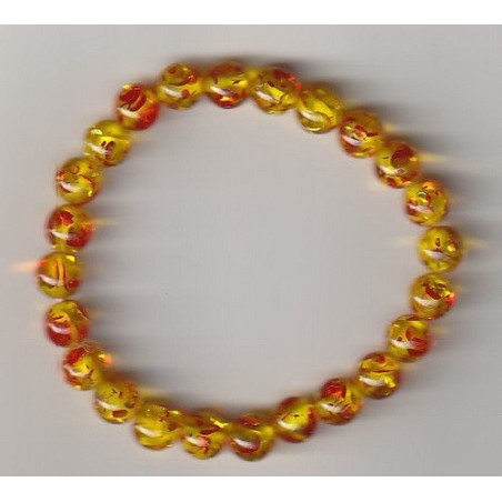 Bracelets De Brin De Perles D'Ambre de 8mm élastique a vos mesures.