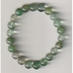 Bracelet Perles Pierre naturelle 18,5 cm X 8 m/m. AVENTURINE.