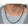 Collier Chaîne en acier inoxydable, noir 50 cm x 3 m/m neuf.