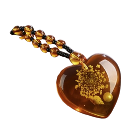 Collier Pendentif amour Cœur de style ethnique bohémien.