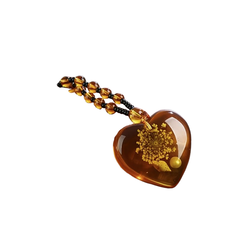 Collier Pendentif amour Cœur de style ethnique bohémien.