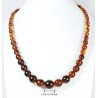 Collier en Perles d'Ambre Bohème - Ambre Lisse et Brillant.