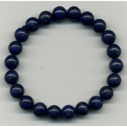 Bracelet Perles Pierre naturelle. 18 cm x 8  m/m. LAPIS-LAZULI.