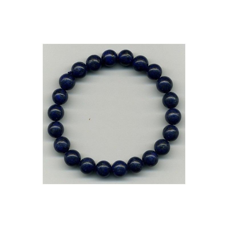 Bracelet Perles Pierre naturelle. 18 cm x 8  m/m. LAPIS-LAZULI.