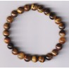 Bracelet Perles Pierre naturelle. 18,5 cm x 8  m/m. OEIL DE TIGRE.