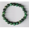 Bracelet Perles Pierre naturelle. 18,5 cm x 8  m/m. JASPE VERT.