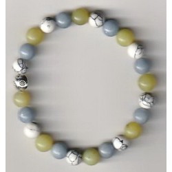 Bracelet Perles Pierre naturelle. 20 cm x 8  m/m. Perte de poids.