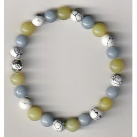 Bracelet Perles Pierre naturelle. 20 cm x 8  m/m. Perte de poids.