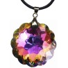 Pendentif Collier 45 mm En Cristal a facettes Arc-en-ciel.