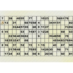 Plaque de 6 cartons de loto plastifié 200 microns neuf A4.