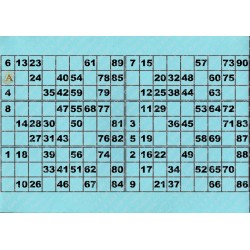 Plaque de 6 cartons de loto plastifié 200 microns neuf A4.